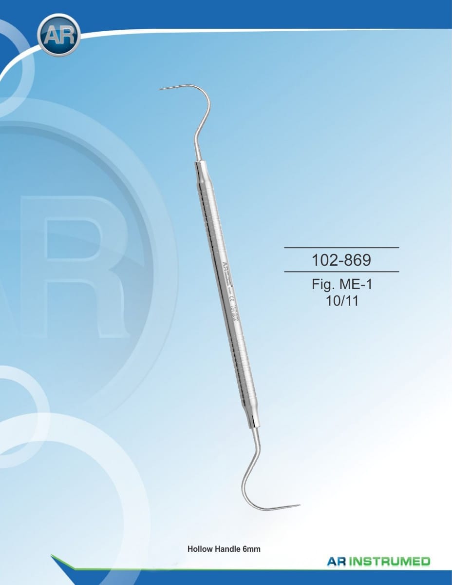 Scaler Fig. ME-1 10/11 Solid Handle 6mm – AR Instrumed, Periodontal Surgery