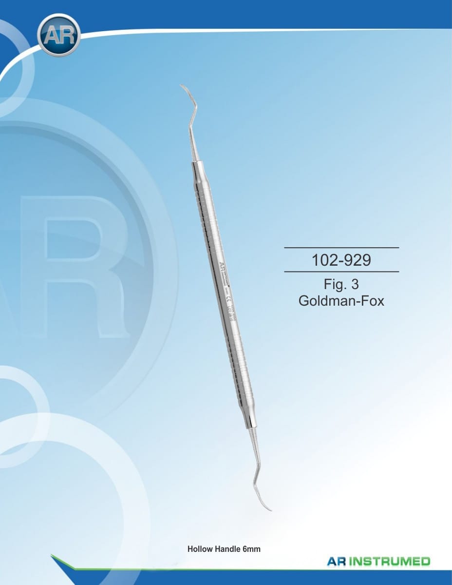 Scaler Fig. 3 Goldman-Fox Solid Handle 6mm – AR Instrumed, Periodontal Surgery