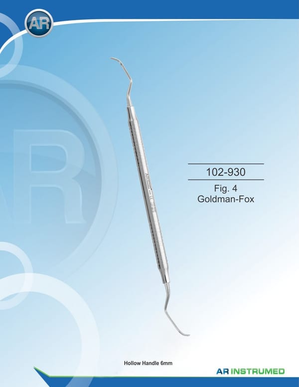 Scaler Fig. 4 Goldman-Fox Solid Handle 6mm