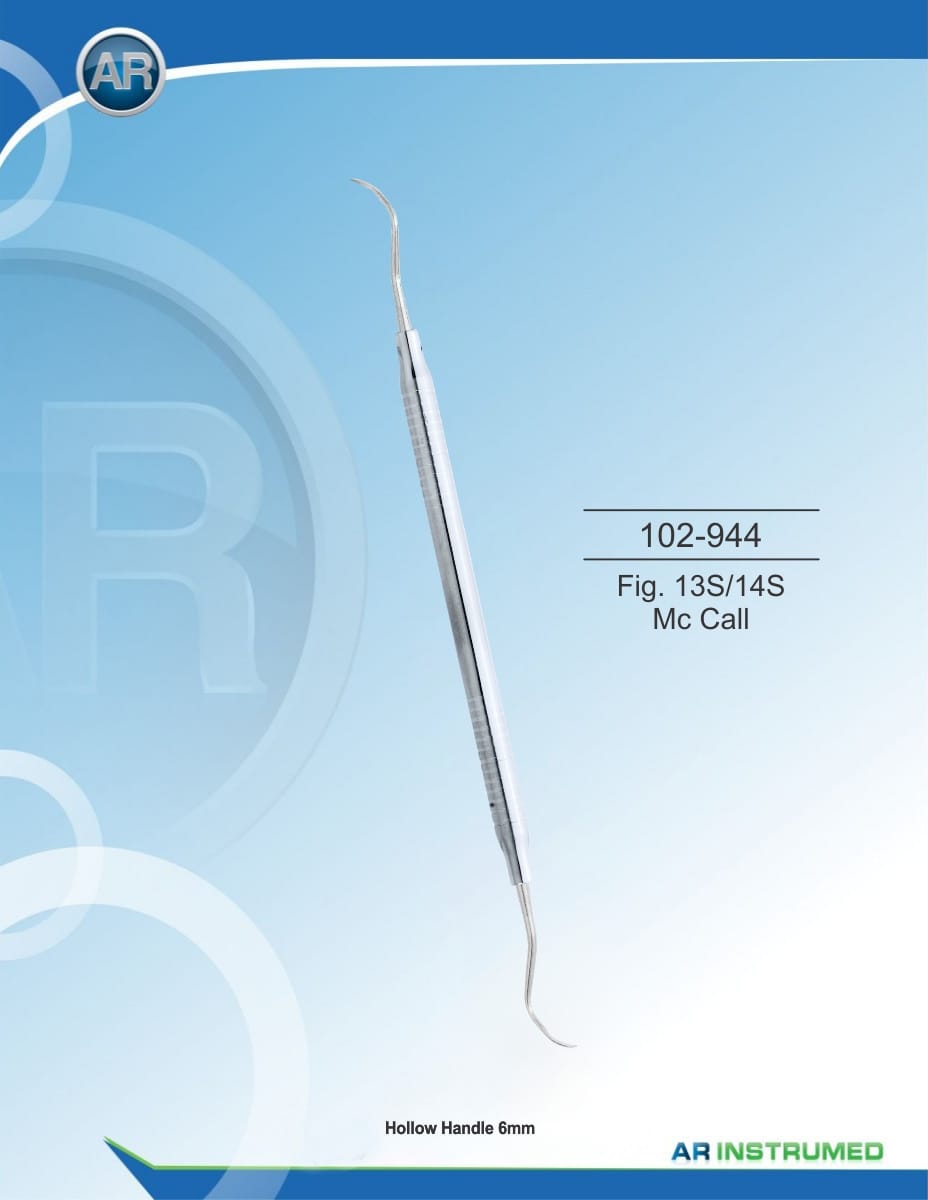 Scaler Fig. 13S/14S Mc Call Solid Handle 6mm – AR Instrumed, PA-Chirurgie