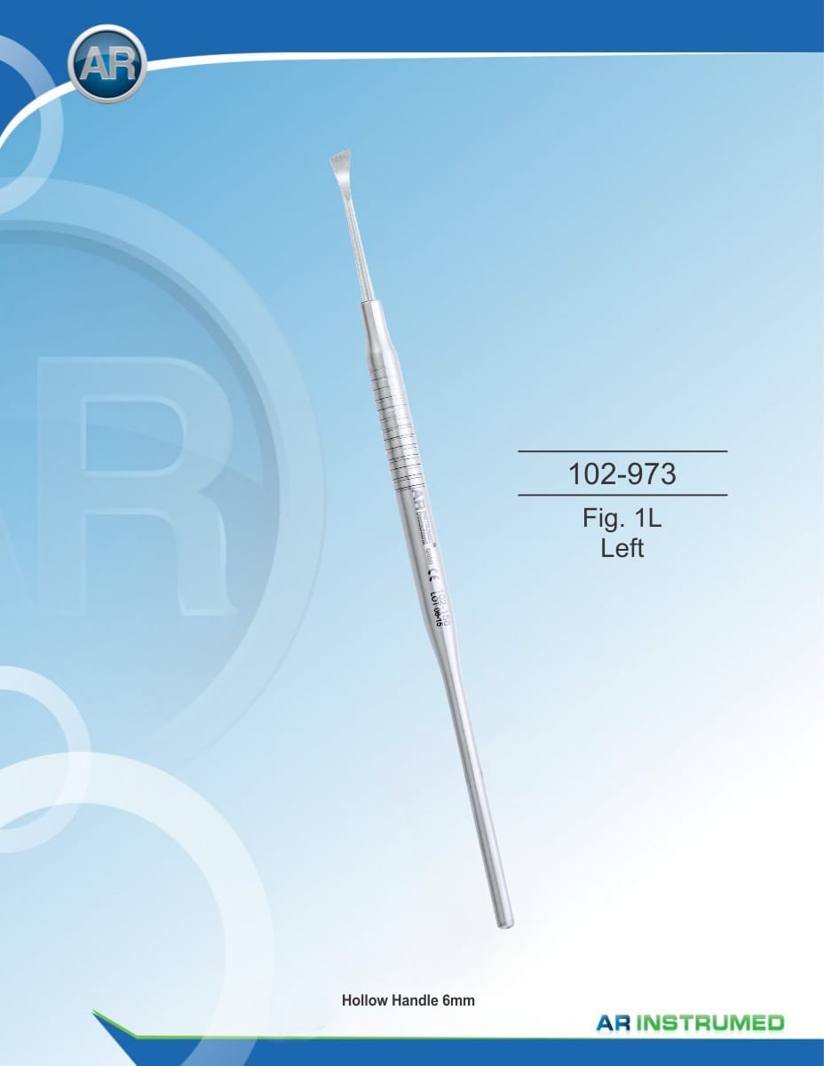 Scaler Fig. 1L Left Solid Handle 6mm – AR Instrumed, PA-Chirurgie