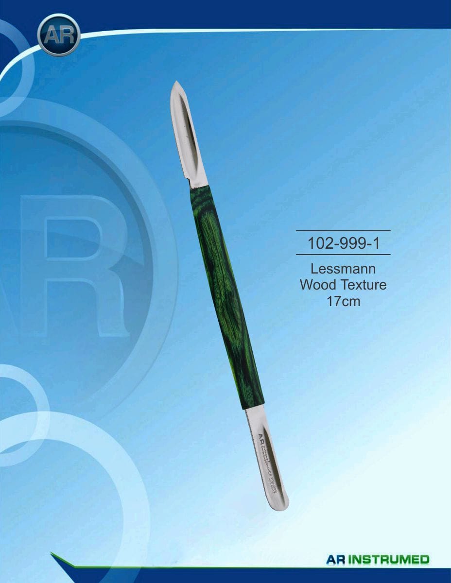 Knife Lessmann Wood Texture 17cm – AR Instrumed, Dental Laboratory Instruments