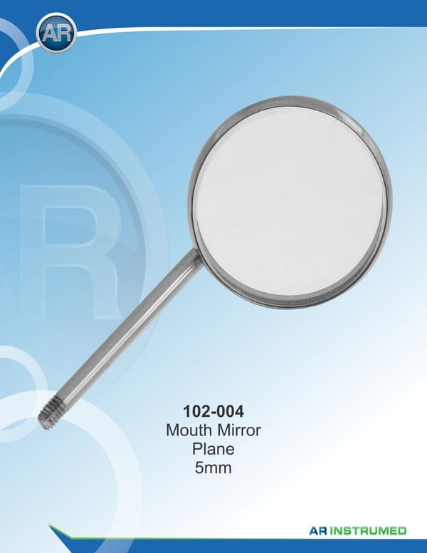Mouth Mirror No.4 Plane 22mm Universal