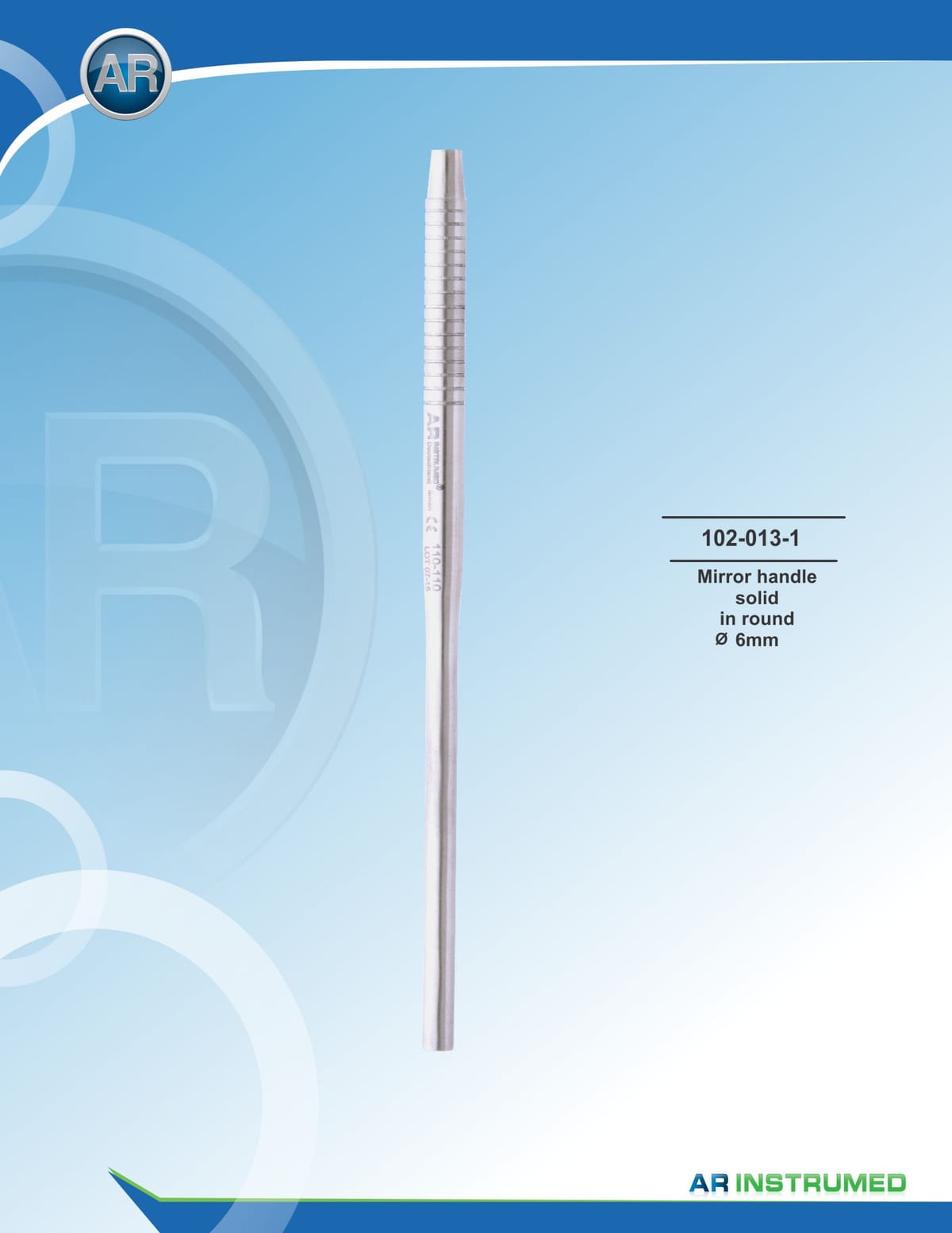 Mirror Handle Round Solid 6mm – AR Instrumed, Explorers