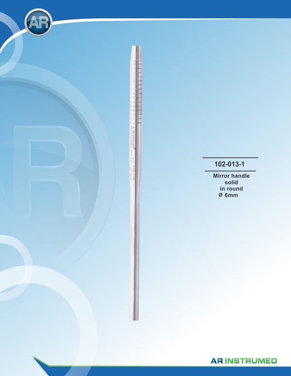 Mirror Handle Round Solid 6mm