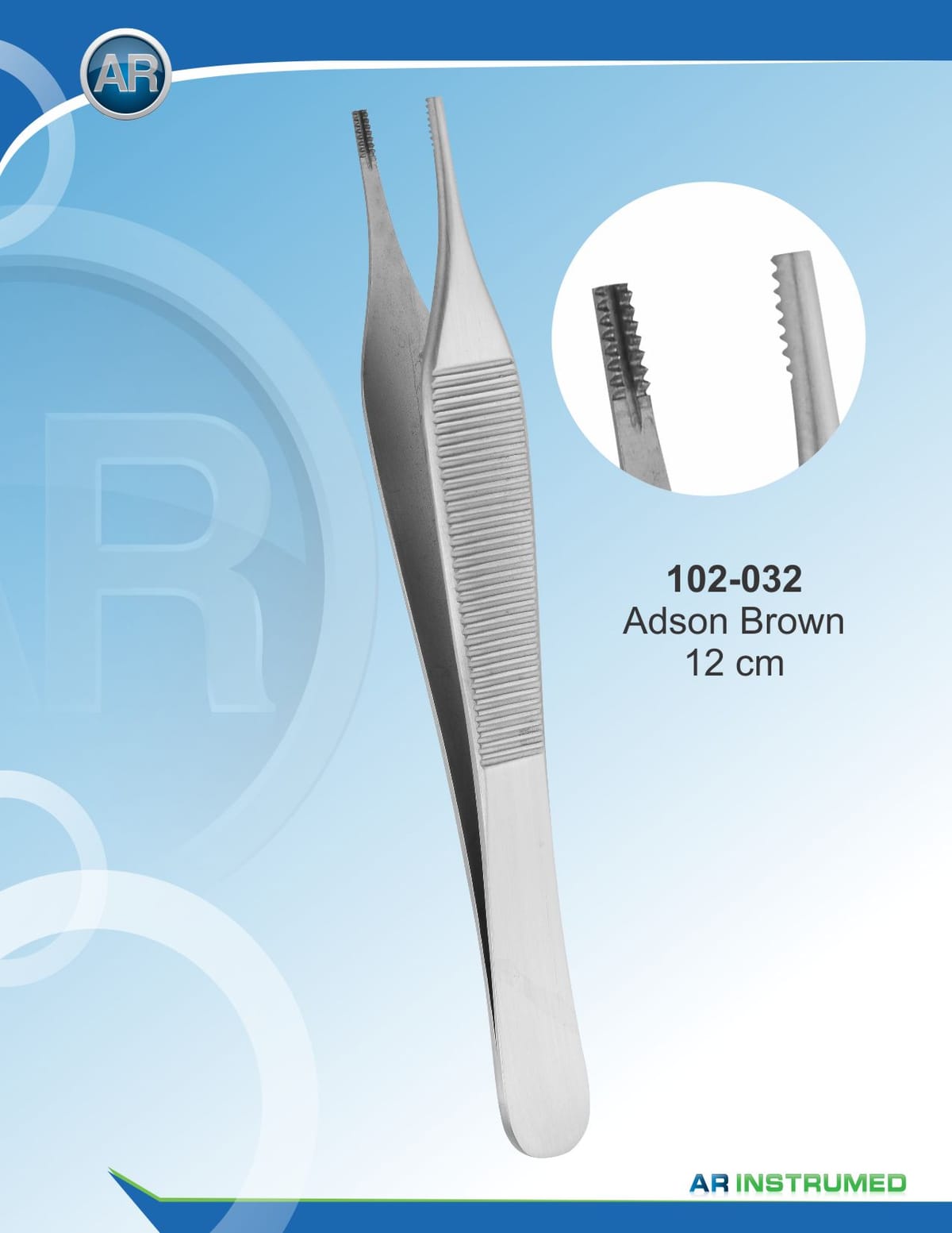 Adson Brown Tweezer 12cm – AR Instrumed, Tweezers