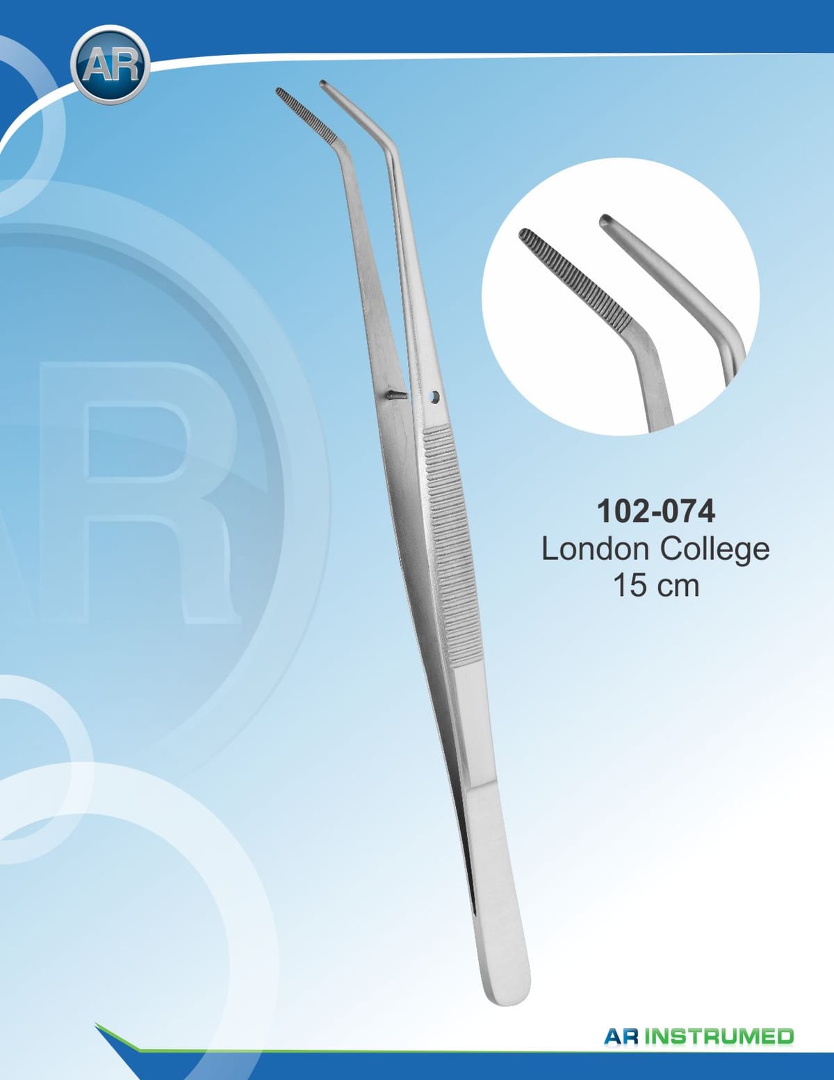 London-College Serrated 15cm – AR Instrumed, Tweezers