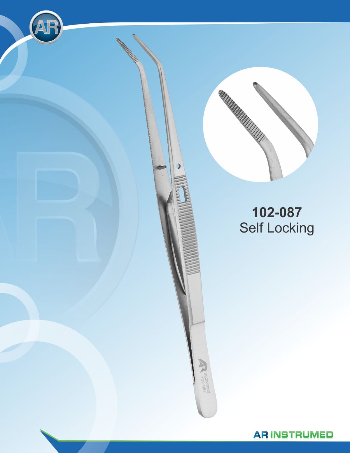 Self-Locking Serrated 15cm – AR Instrumed, Pinzetten