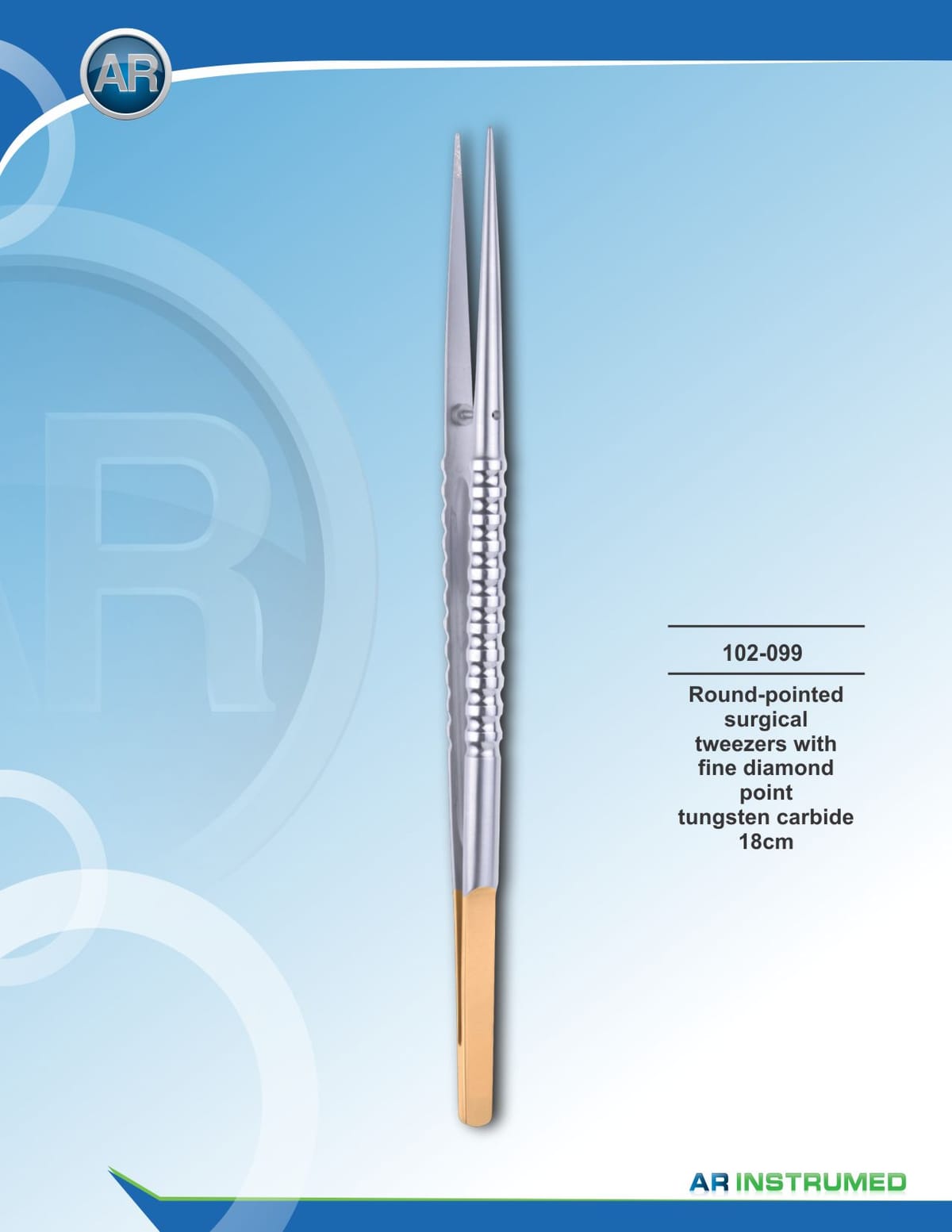 Diamond Coating Straight 18cm – AR Instrumed, Tweezers