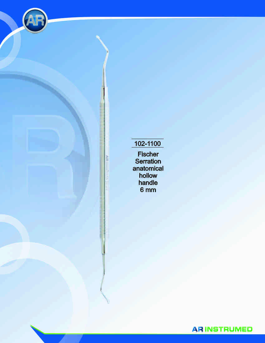 Fischer Serration Solid Handle 6mm – AR Instrumed, Periodontal Instruments