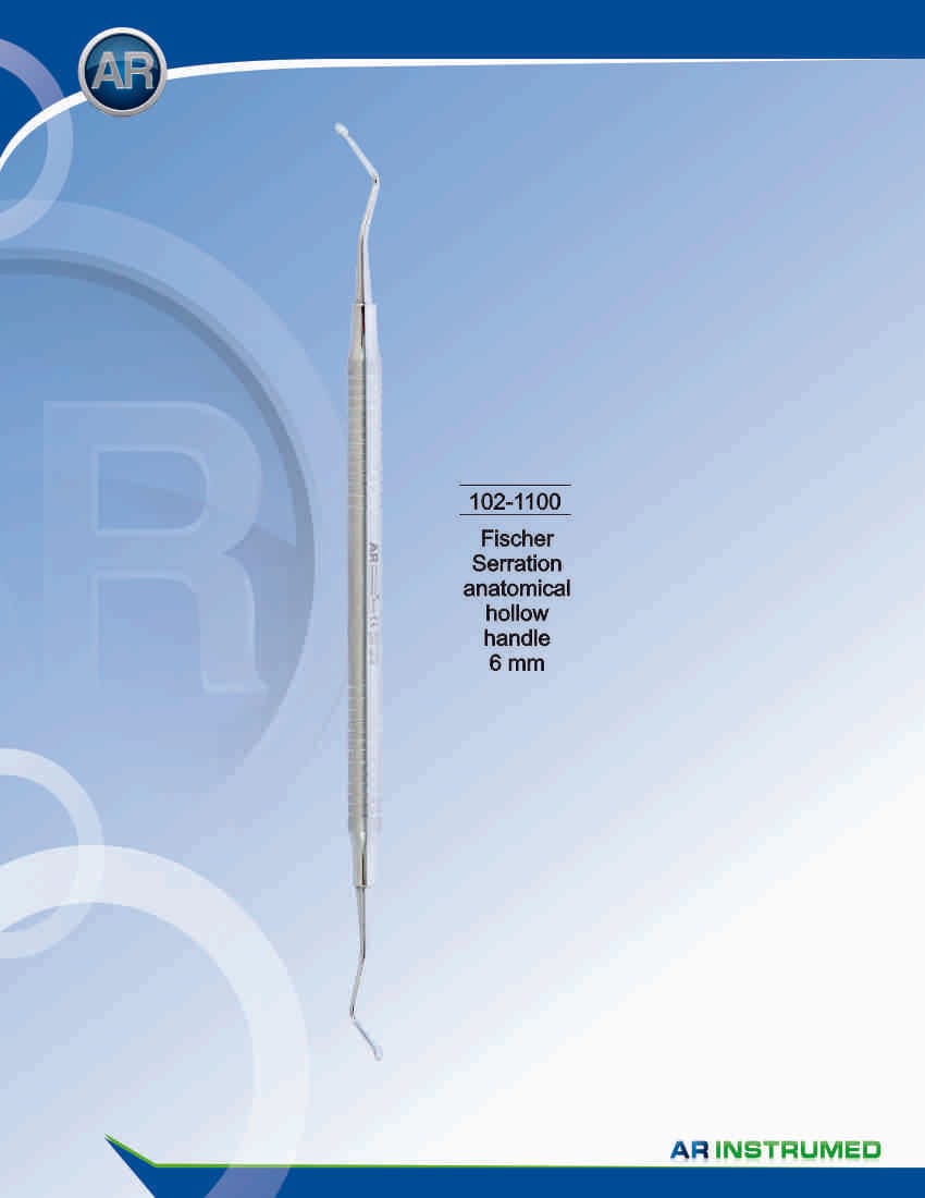 Fischer Serration Solid Handle 6mm – AR Instrumed, Periodontal Surgery