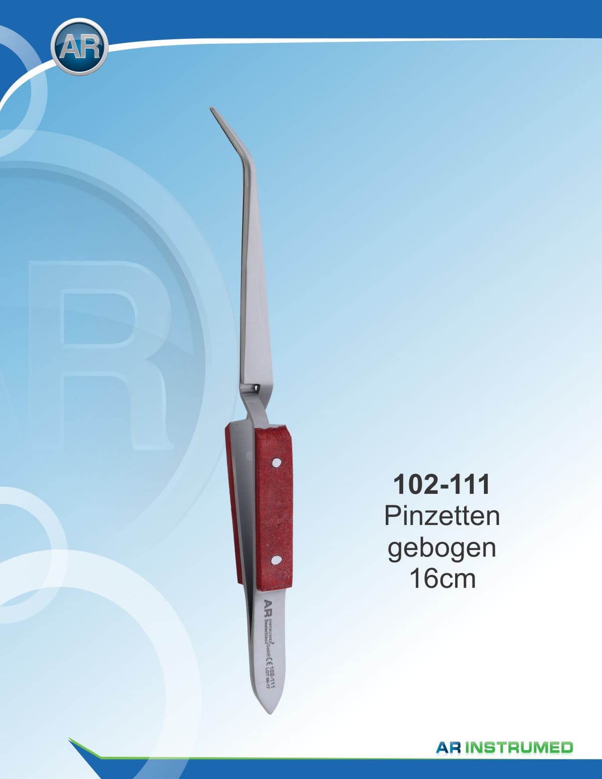 Tweezer Wooden Handle Curved 16cm – AR Instrumed, Tweezers