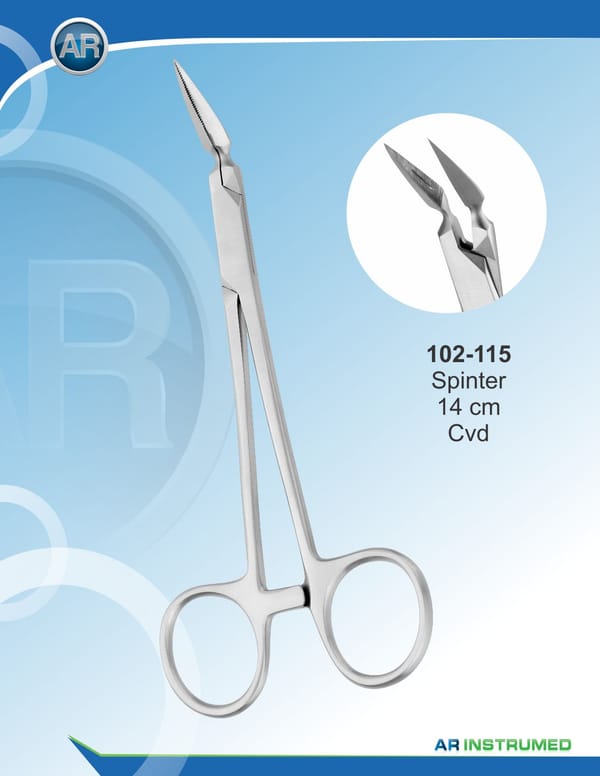 Forcep for Fragments of Root Angled 45° 15cm