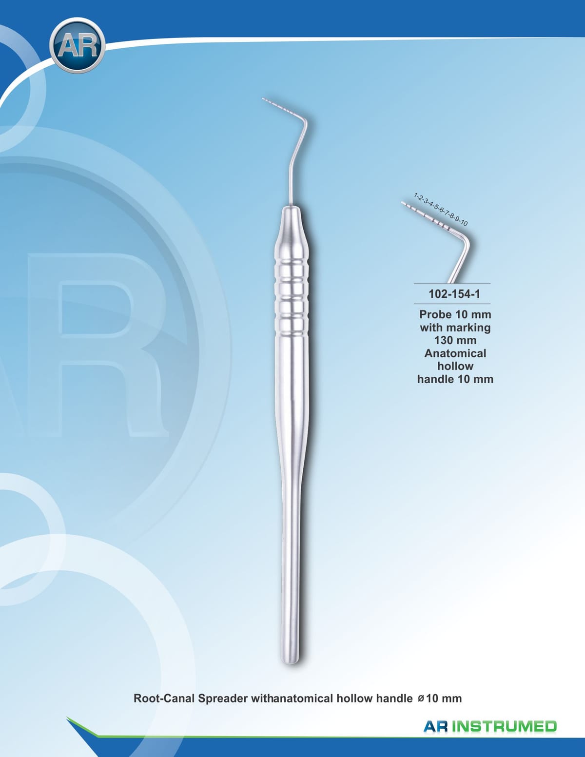 Williams Hollow Handle 10mm – AR Instrumed, Periodontal Surgery