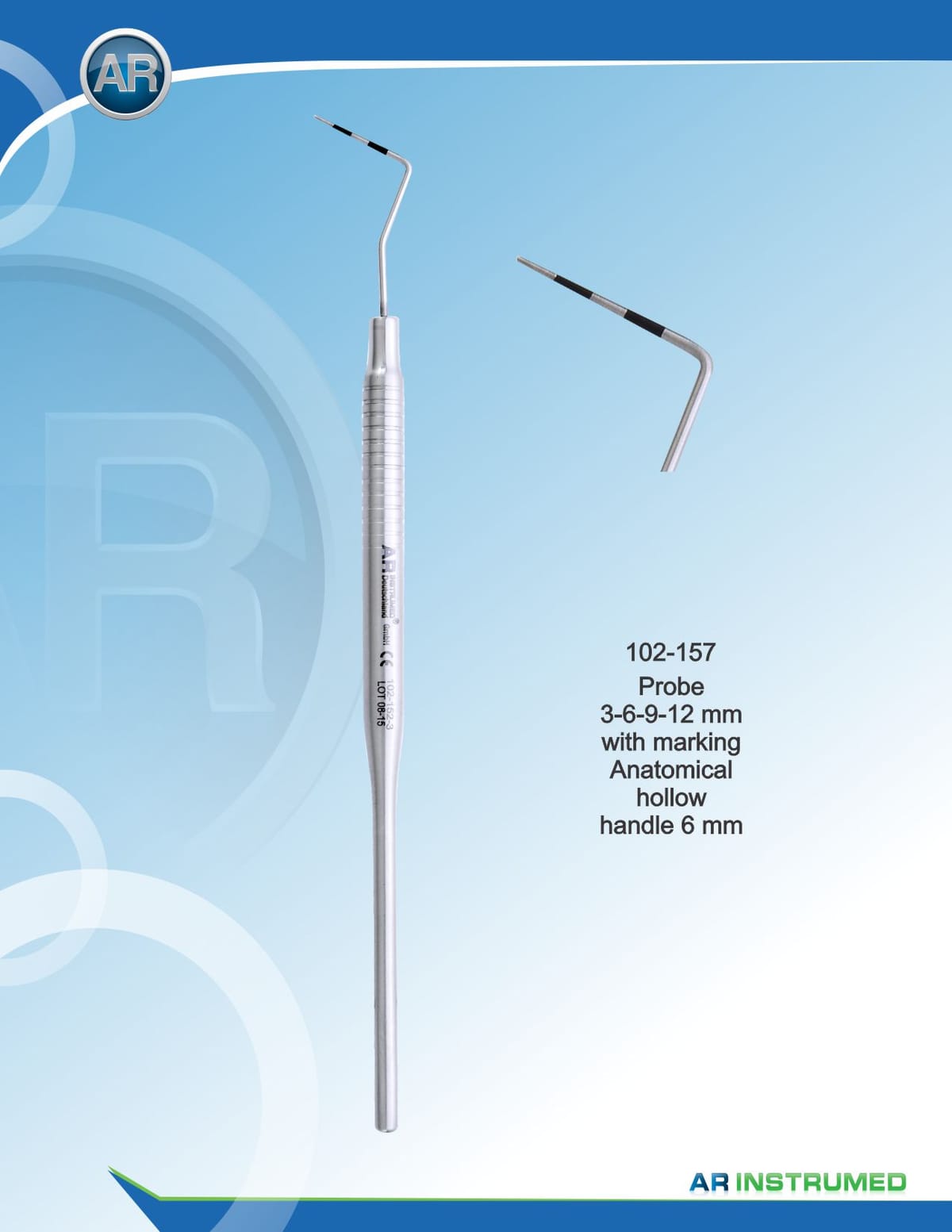 CP12 Solid Handle 6mm – AR Instrumed, PA-Chirurgie