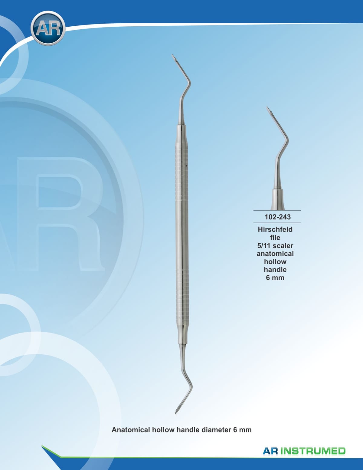 Hirschfeld File 5/11 Scaler – AR Instrumed, Periodontal Surgery