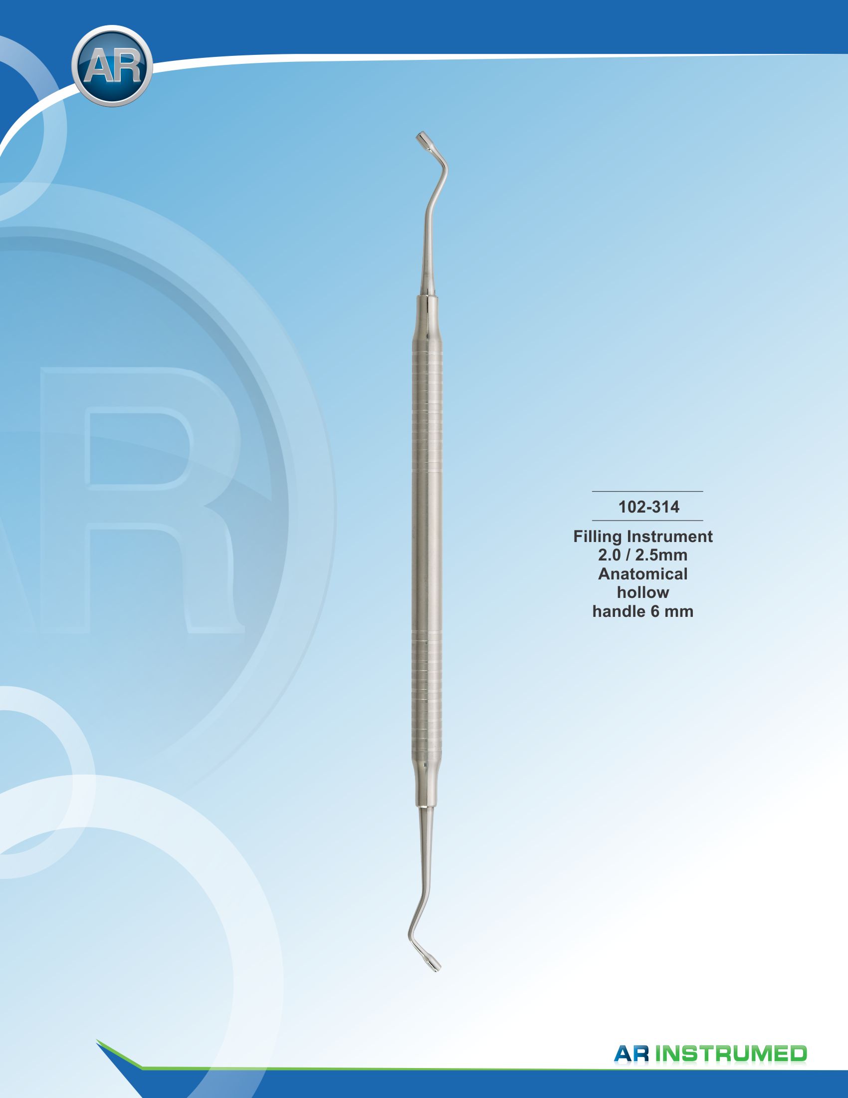 Filling Instrument 2.0/2.5mm 6mm 16cm