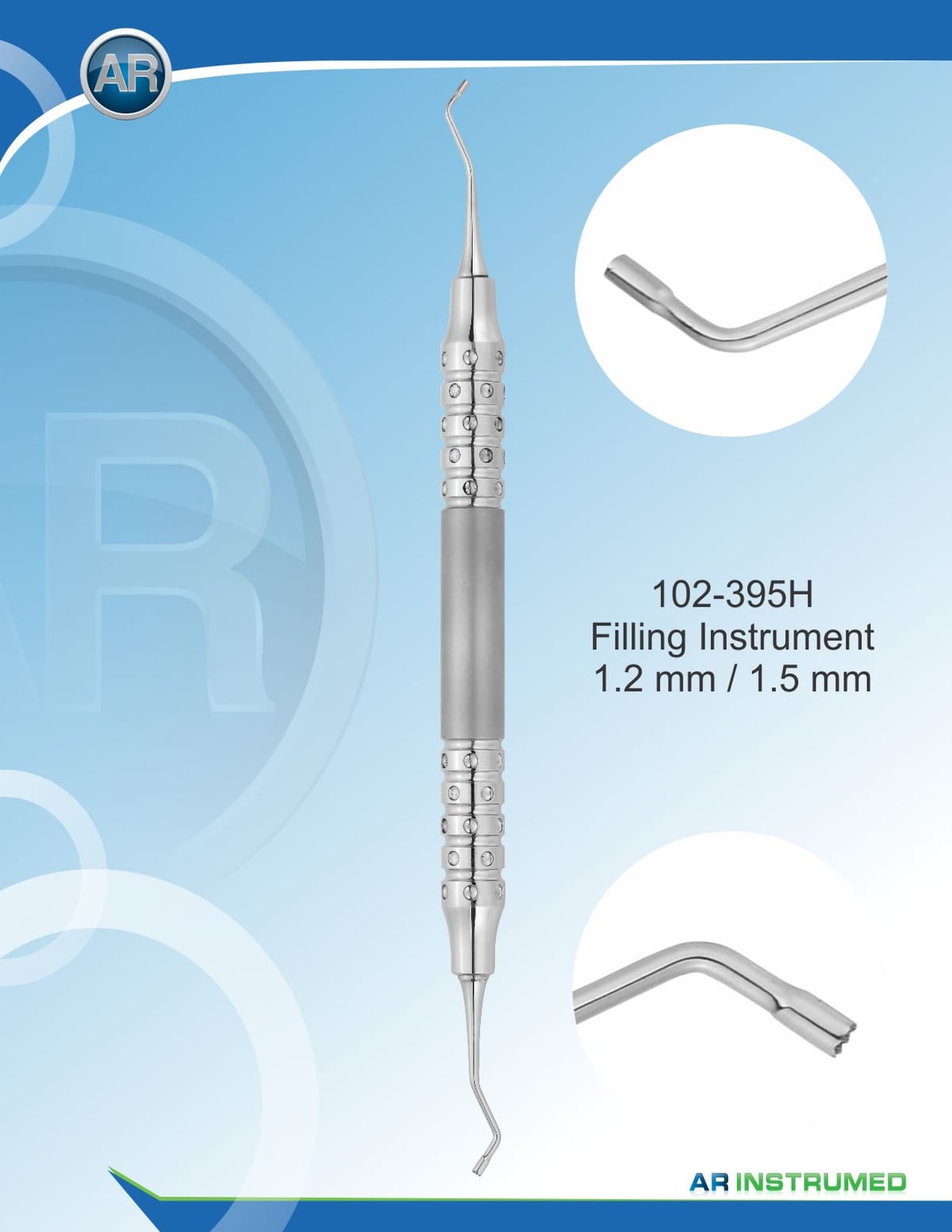 Filling Instrument 1.2/1.5mm 10mm 17cm – AR Instrumed, Füllungsinstrumente