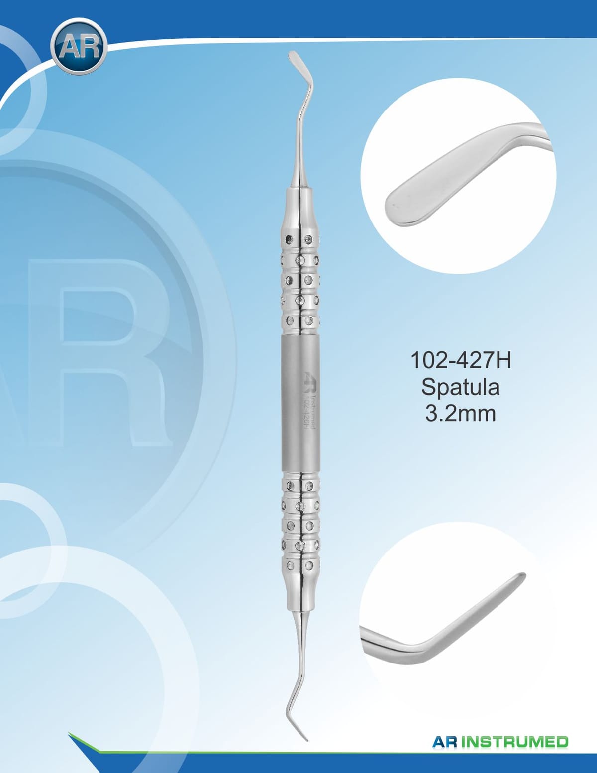 Spatula 3.2mm Hollow Handle 10mm – AR Instrumed, Füllungsinstrumente