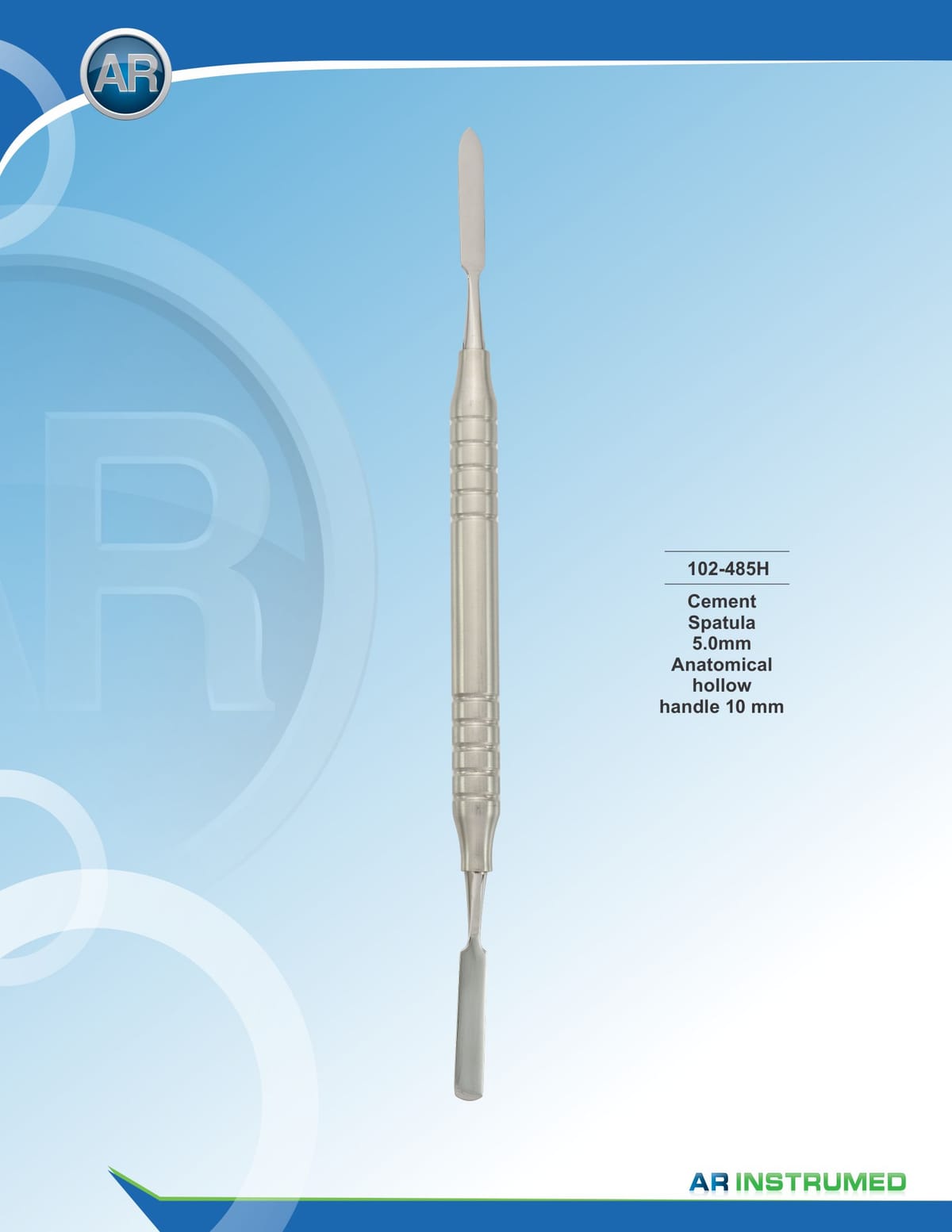 Cement Spatula 5.0mm Hollow Handle 10mm – AR Instrumed, Dental Laboratory Instruments