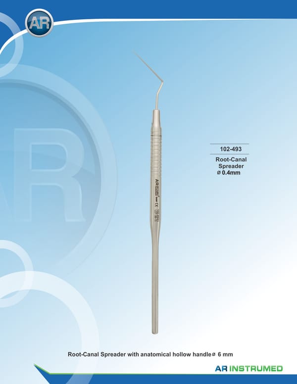 Spreader 0.4mm Solid Handle 6mm