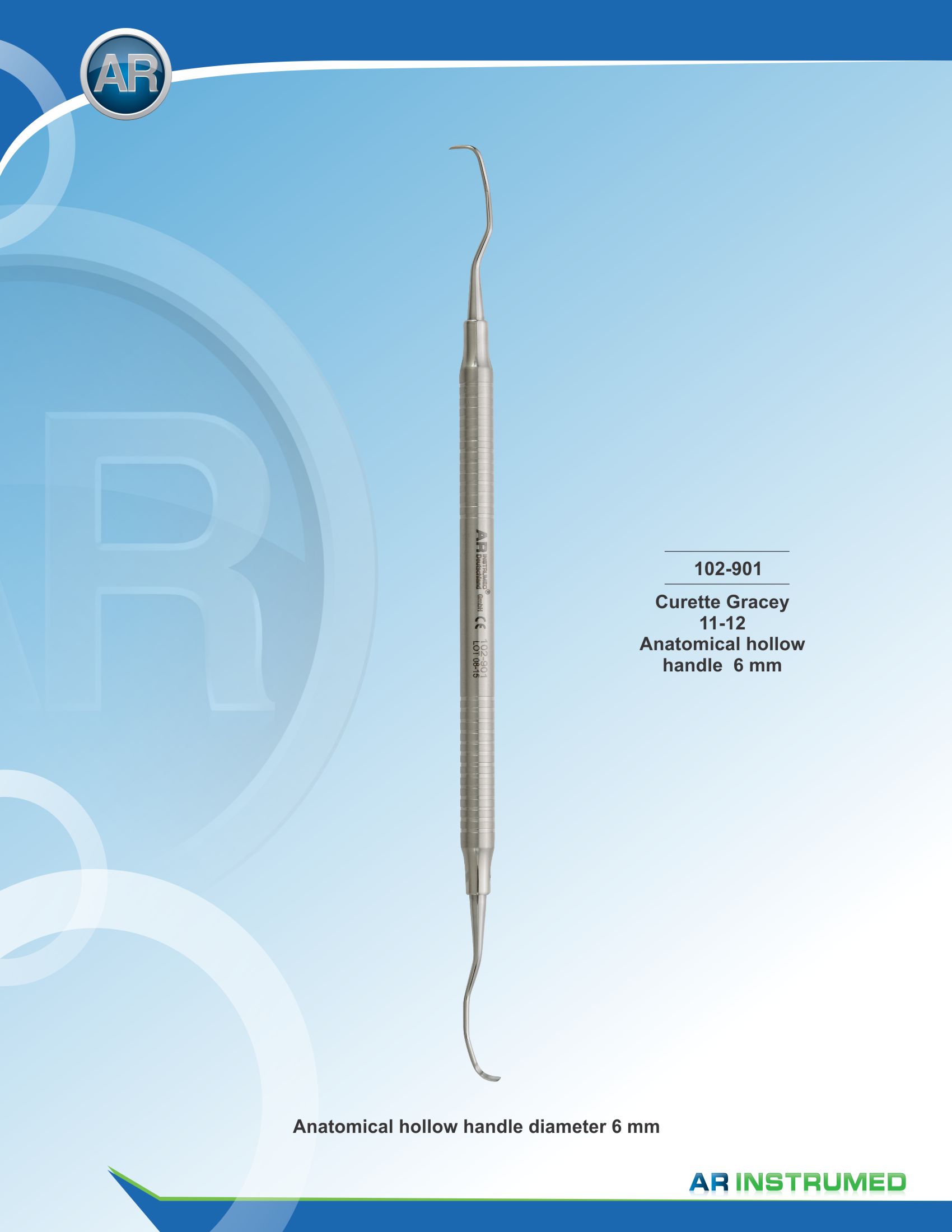 Curette Gracey 11-12 – AR Instrumed, Periodontal Instruments