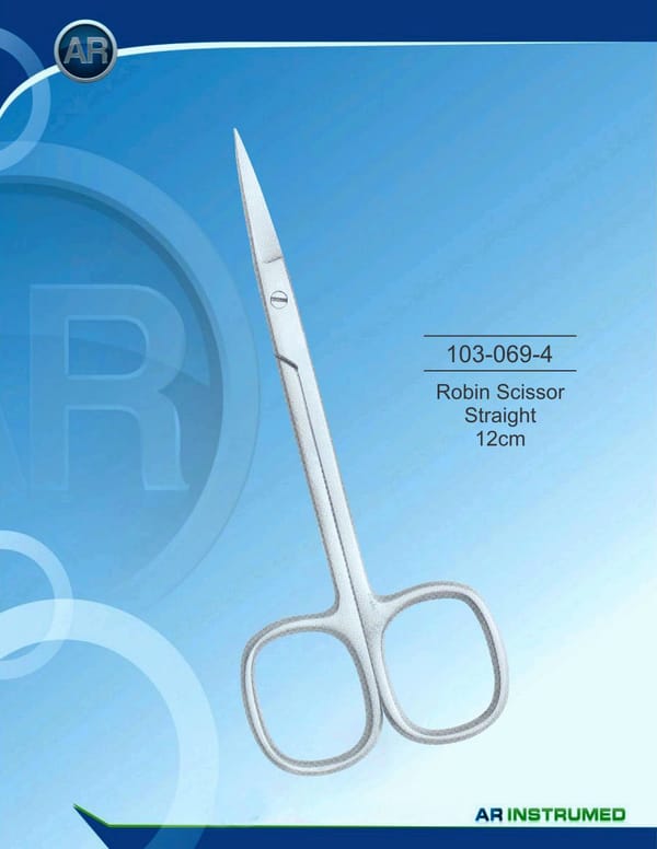 Robin Scissor Straight 12cm
