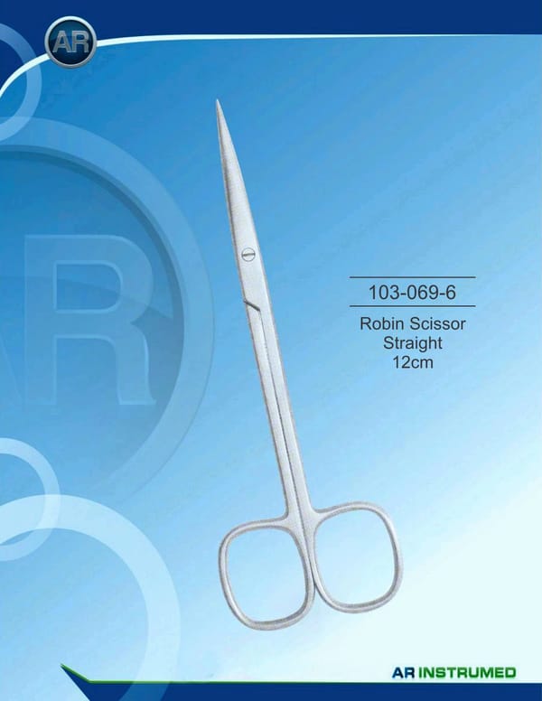 Robin Scissor Straight 12cm