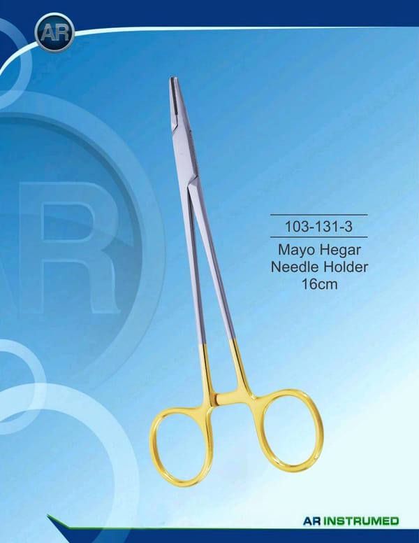 Mayo-Hegar Needle Holder 16cm (TC)