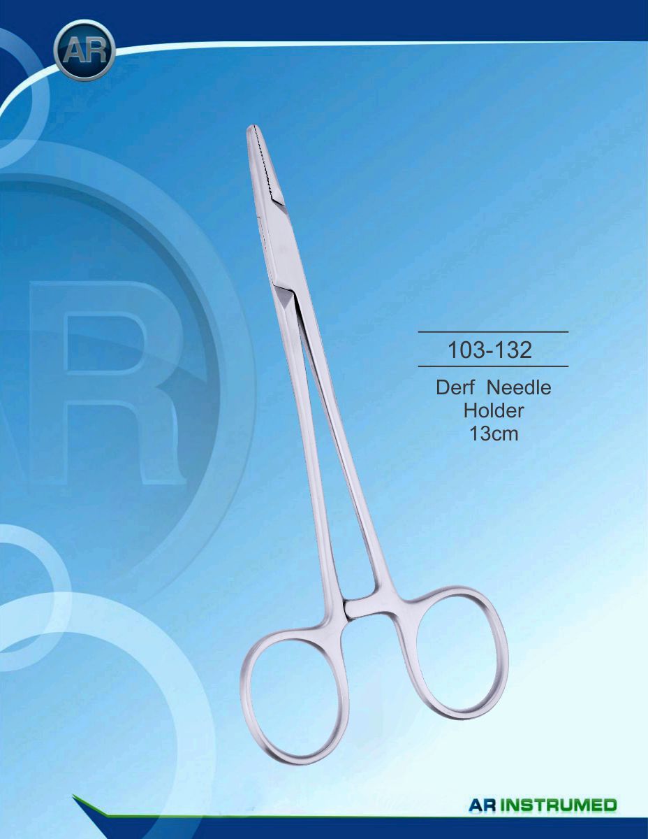 Derf Needle Holder 13cm (TC) – AR Instrumed, Scissors & Needle Holders