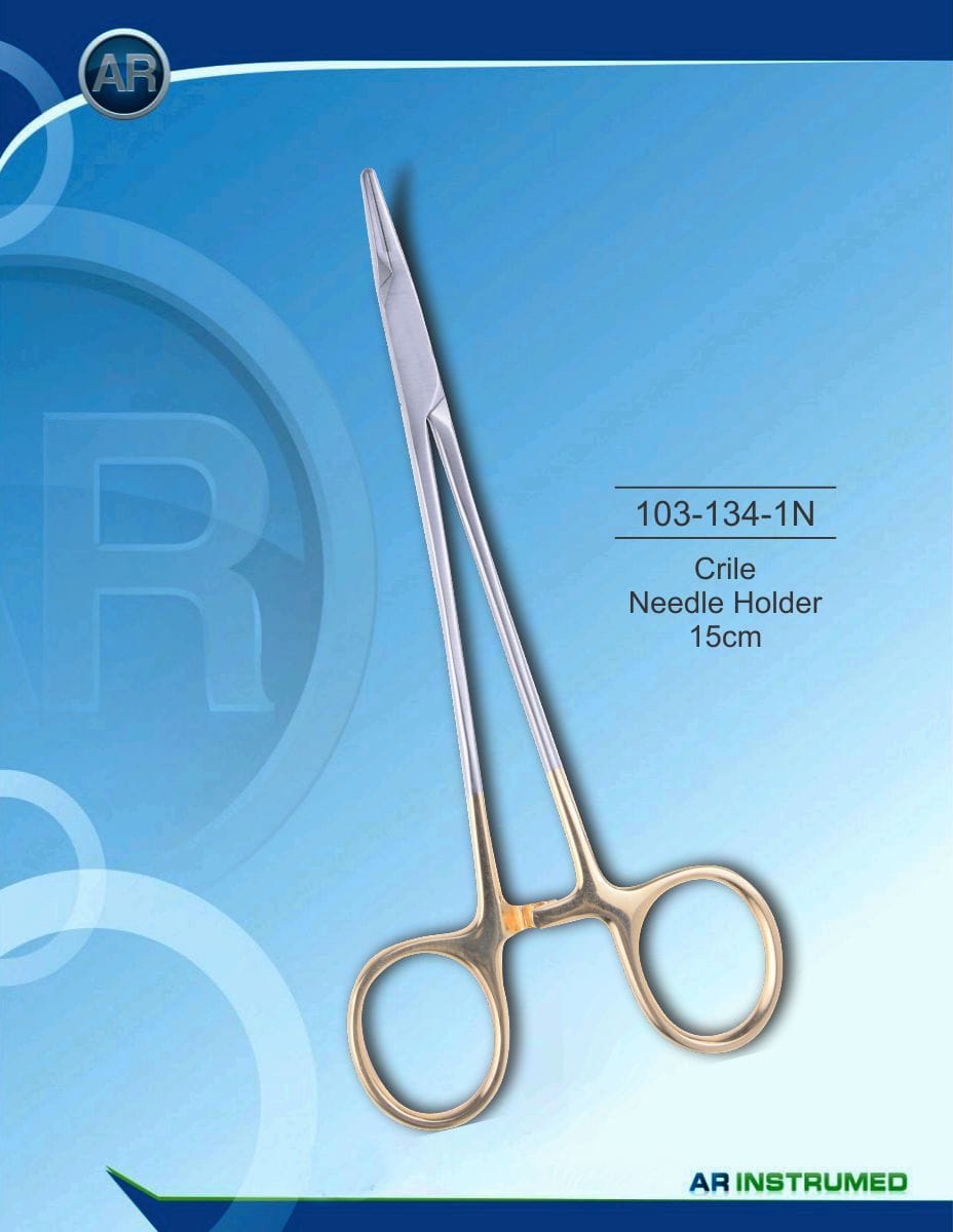 Crile Needle Holder 15cm – AR Instrumed, Surgical Instruments