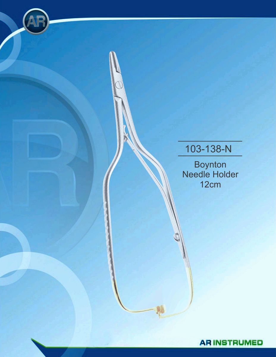 Boynton Needle Holder 12cm (TC) – AR Instrumed, Scissors & Needle Holders