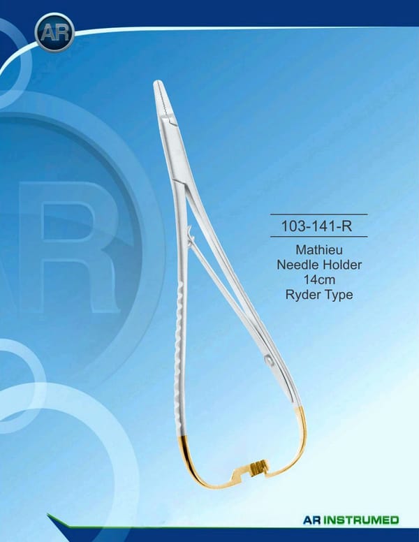 Mathieu Needle Holder 14cm Ryder Type (TC)
