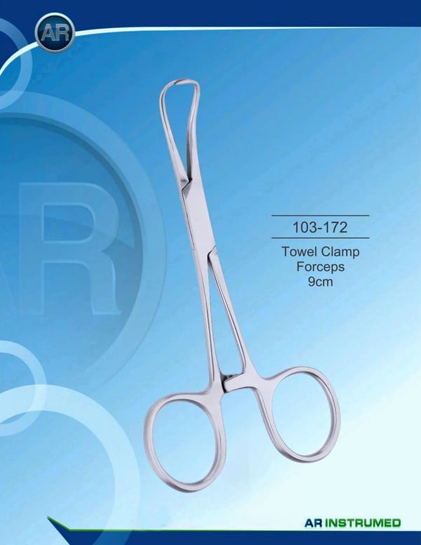 Towel Clamp Forceps 9cm