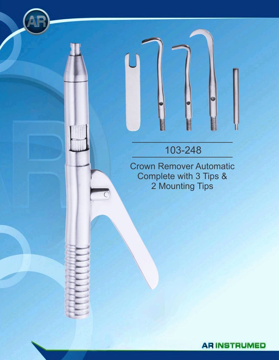 Crown Remover Automatic Complete with 3 Tips and Mounting kit Premium Quality – AR Instrumed, Zemente