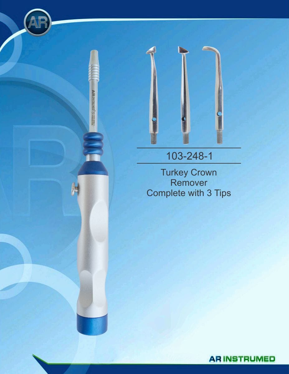Turkey Crown Remover Complete with 3 Tips – AR Instrumed, Cements