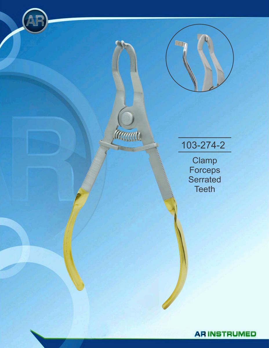 Clamp Forceps Serrated Teeth – AR Instrumed, Dental Dam Clamps & Forceps