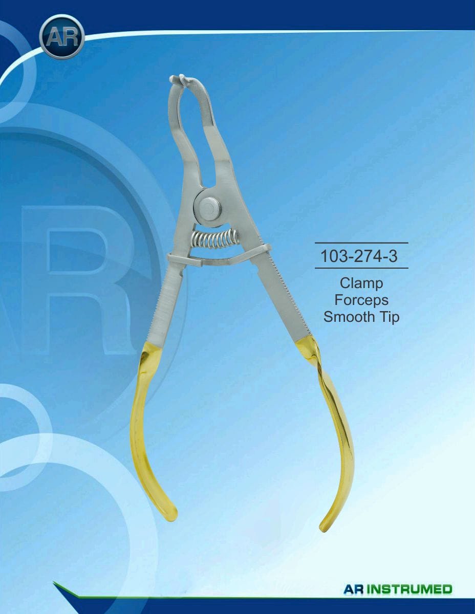 Clamp Forceps Smooth Tip – AR Instrumed, Kofferdamklammern