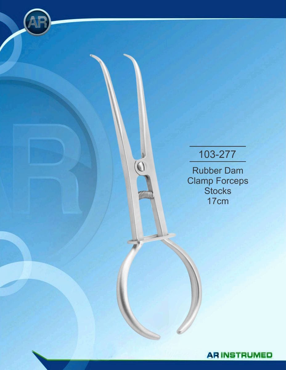 Rubber Dam Clamp Forceps Stocks 17cm – AR Instrumed, Kofferdamklammern