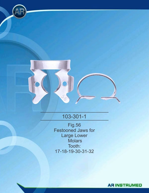 Fig.56 Festooned Jaws for Large Lower Molars Tooth 17-18-19-30-31-32