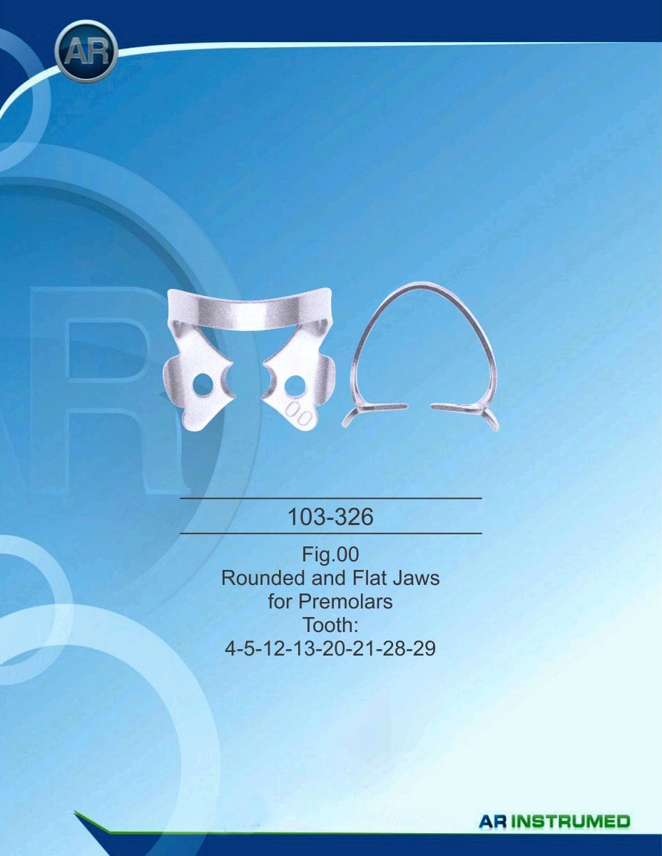 Rubber Dam Clamps Fig.00 – AR Instrumed, Kofferdamklammern