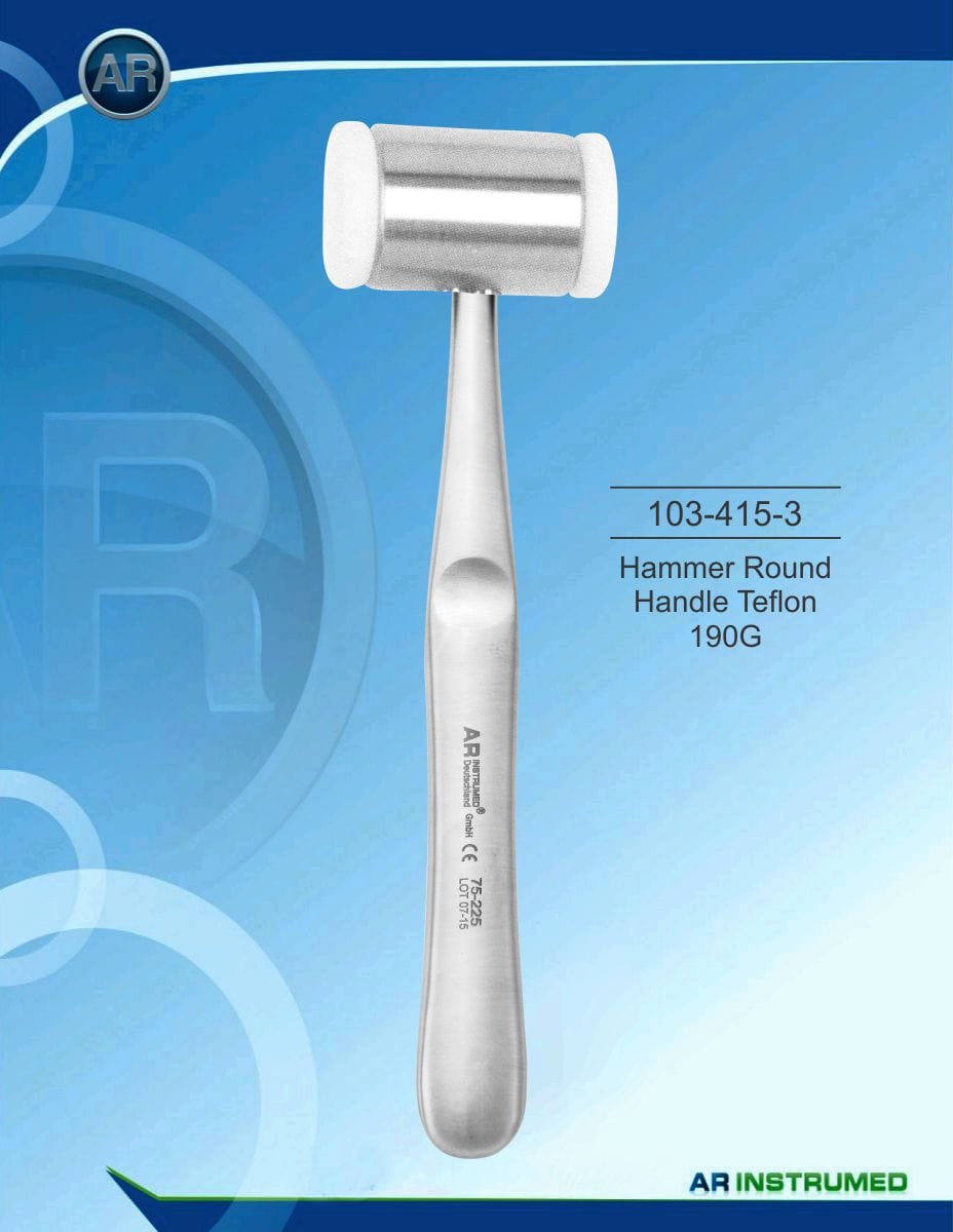 Mallet Round Handle Teflon 190G – AR Instrumed, Surgical Instruments