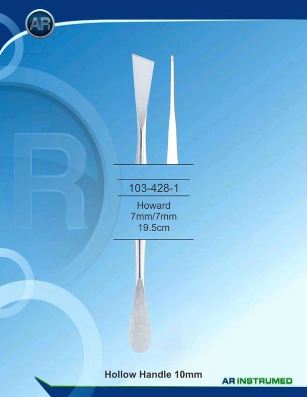 Howard 7mm/7mm 19.5cm Hollow Handle 10mm