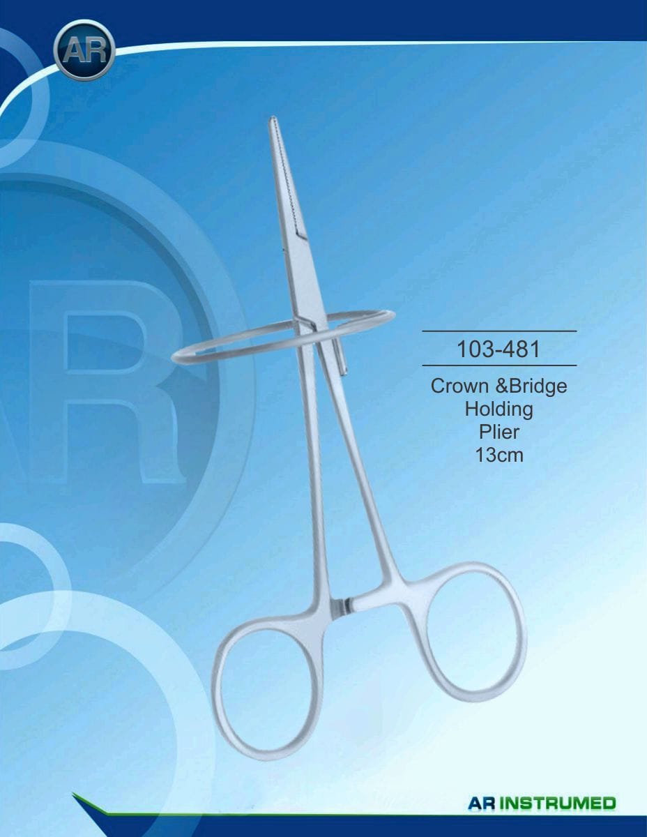 Crown &amp; Bridge Holding Plier 13cm – AR Instrumed, Kofferdamklammern