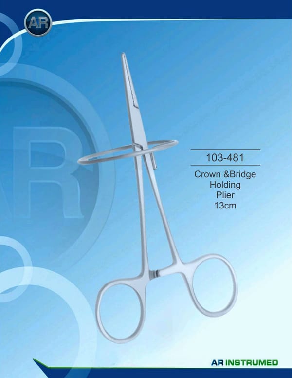 Crown &amp; Bridge Holding Plier 13cm