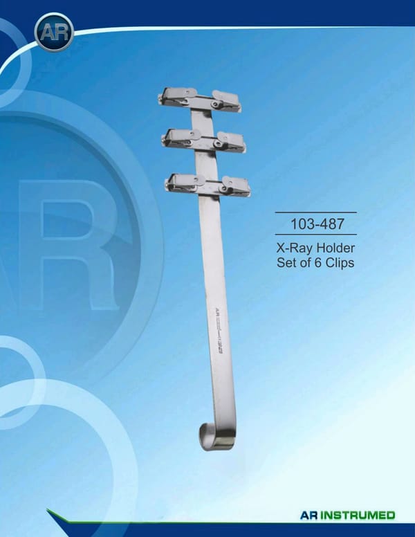 X Ray Holder Set of 6 Clips