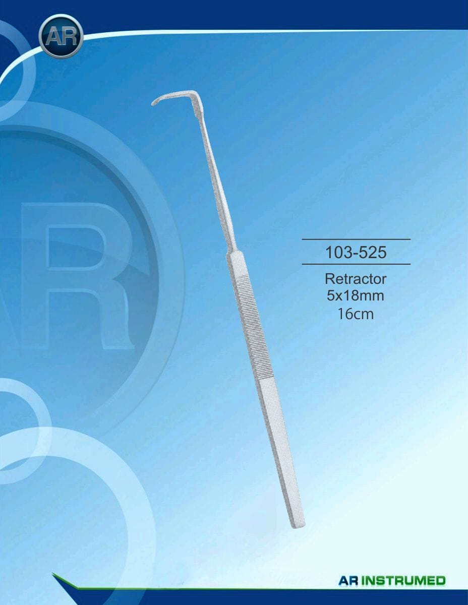 Retractor 5x18mm 16cm – AR Instrumed, Surgical Instruments