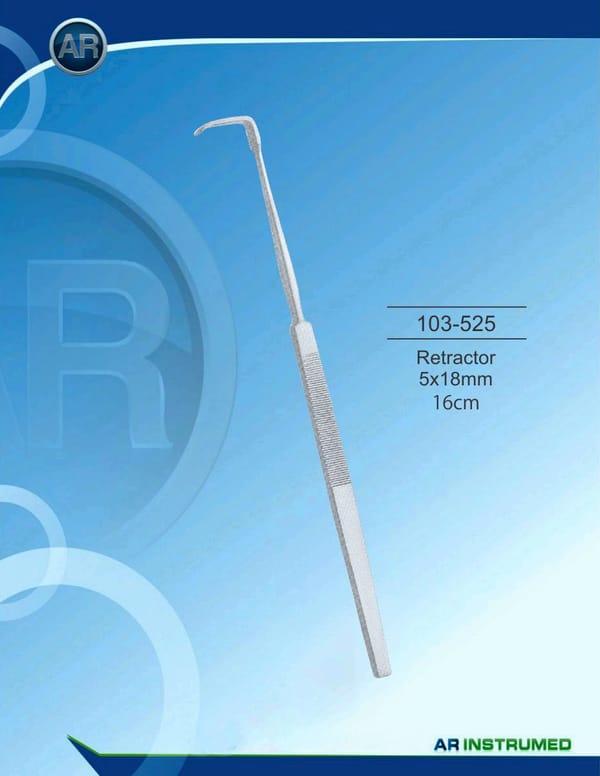 Retractor 5x18mm 16cm
