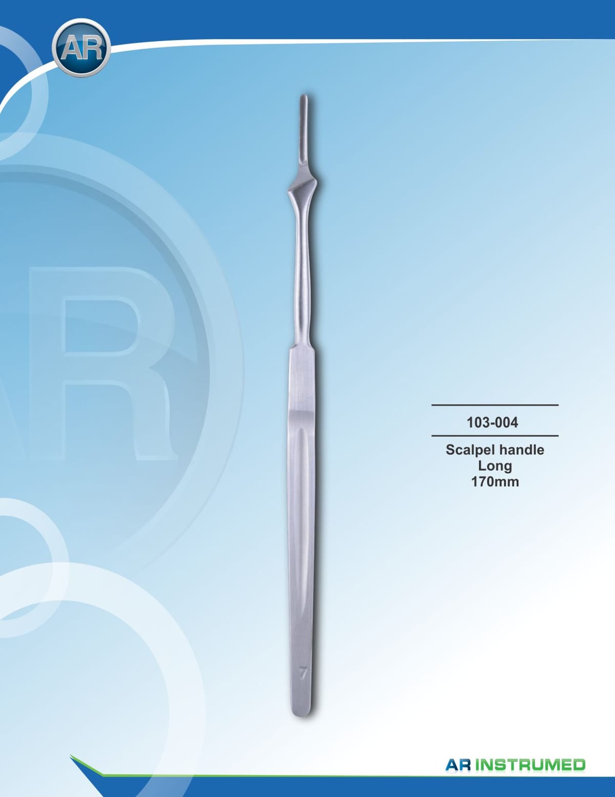 Scalpel Handle Long 170mm – AR Instrumed, Skalpelle und Zubehör