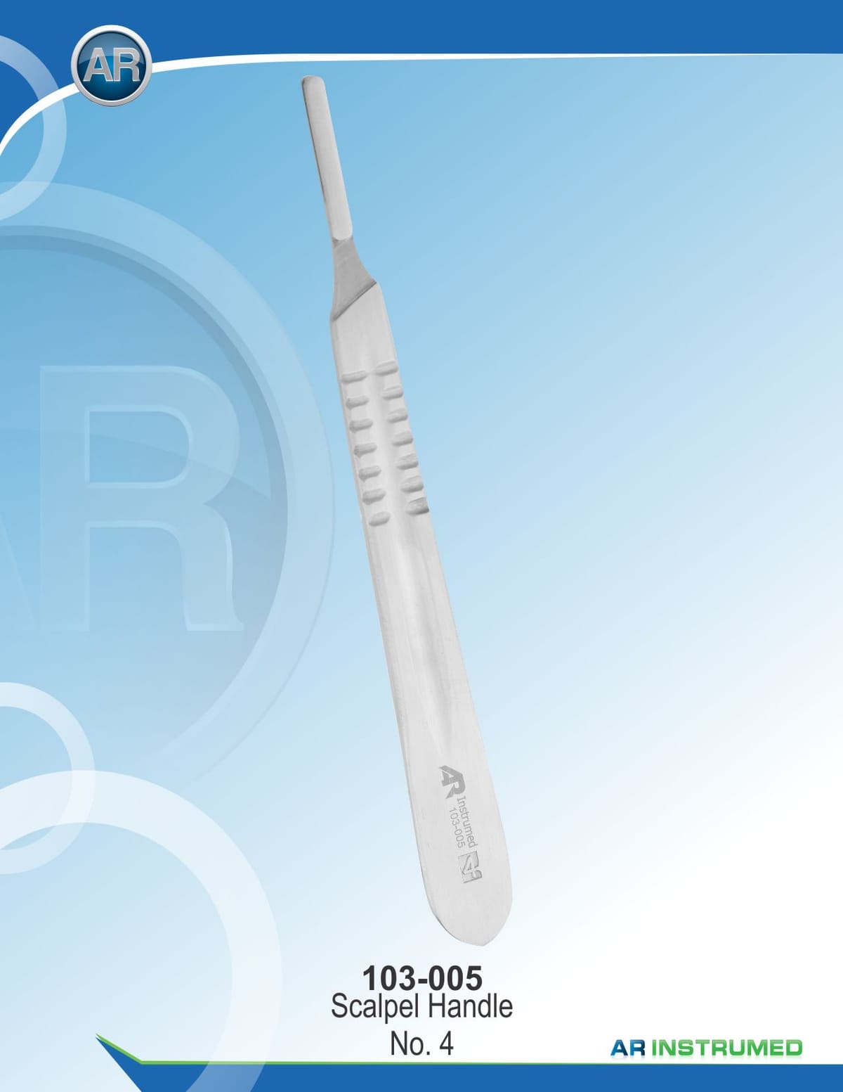 Scalpel Handle No.4 130mm – AR Instrumed, Skalpelle und Zubehör